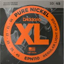 D'Addario ダダリオ エレキギター弦 Regular Light EPN110 【 ピュアニッケル daddario エレキ弦 EPN-110 】【5と...
