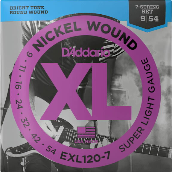 D'Addario ꥪ 쥭 Super Light EXL120-7  ˥å daddario 쥭 EXL-120-7 ۡ50ΤĤϥȥ꡼ǥݥ4ܡۡڤ椦ѥåбۡ