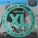 D'Addario ダダリオ エレキギター弦 Baritone-Ligh EXL158 【 ニッケル daddario エレキ弦 EXL-158 】【5と0のつ...