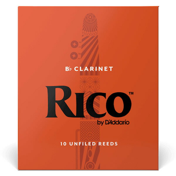 【5と0のつく日はP5倍 + エントリーでさらにP4倍】D'Addario WoodWinds ダダリオ リード Bbクラリネット用 RICO RCA10 10枚入り 【RCA1020/RCA1025/RCA1030/RCA1035/RCA1040】【ゆうパケット対応】