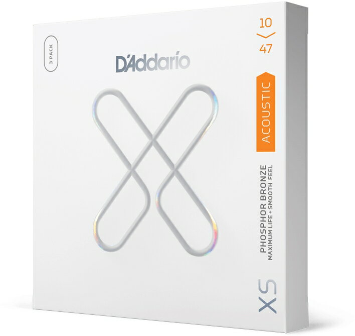 D'Addario アコースティックギター弦 XSAPB1047-3P Extra Light 010-047 【 ダダリオ アコギ 3セットパック コーティング フォスファー ブロンズ 】【5と0のつく日はエントリー等でポイント4倍】【ゆうパケット対応】＊