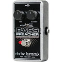 Bass Preacher Compressor/Sustainer ベースは広いダイナミックレンジを持ちパワフルな低音を生み出します。ベーシストによってベーシストの為にデザインされたこのコンパクト・コンプレッサー/サスティナーは、幅広いセッティングを行うことができベースのダイナミクスを整えたり、強力にコンプレッションを加えたりすることが可能です。レベルの補正から強力なコンプレッションサウンドまでBass Preacherはすばらしいベースサウンドを世に広める手助けとなります。 ベースの為にデザインされたコンパクトなコンプレッサー インプットの感度のレンジは-10 dBuから+2 dBuで異なった出力レベルを持つパッシブベースとアクティブベースにも対応 ゲインリダクションは最大21 dBで、シグナルをフルボリュームまで戻しフルサステイン(コンプレッション)を加えるメイクアップゲインを搭載。 アタックトグルスイッチはコンプレッサーが効くタイミングを変化させる3つのセッティングを切り替えます(Fast/Medium/Slow) トゥルーバイパス 電源：JP9.6DC-200ACアダプター(別売)または9V電池で駆動