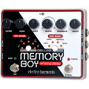 Deluxe Memory Boy Analog delay with tap tempo Electro-Harmonixは初代Memory Manを皮切りに、Deluxe Memory Man等数多くのアナログ・ディレイの名機を生み出してきました。Deluxe Memory Boyは、Deluxe Memory Manをも超える機能を搭載した究極のアナログ・ディレイです。 高品質なICによるウォームで自然なアナログ・ディレイに加え、タップテンポ機能を搭載し演奏中のグルーヴに完璧にシンクできます。エクスプレッション・ペダルを接続すれば、Rate／Depth／Feedback／Delayの設定をペダルでコントロールすることも可能。エフェクトループも装備し様々な音作りができ、無限に創造性を発揮できます。 Analog Delay Delay Time 34mS〜700mS Tap Tempo Control(w/Tap Divide Switch) ＜付点8分/2拍3連符/8分/3連符/16分＞ Exp. Mode Switch(Exp. Pedalでコントロールする内容を選択可能) ＜Rate/Depth/Feedback/Delay＞ Exp. Pedal Input Tap Switch Input(モメンタリー・フットスイッチを接続可能) Effect Loop(Send/Return) True Bypass 寸法：144mm(W) x 119mm(D) x 60mm(H)&nbsp; 600g 電源：9V DCセンターマイナスアダプター JP9.6DC-200（別売）