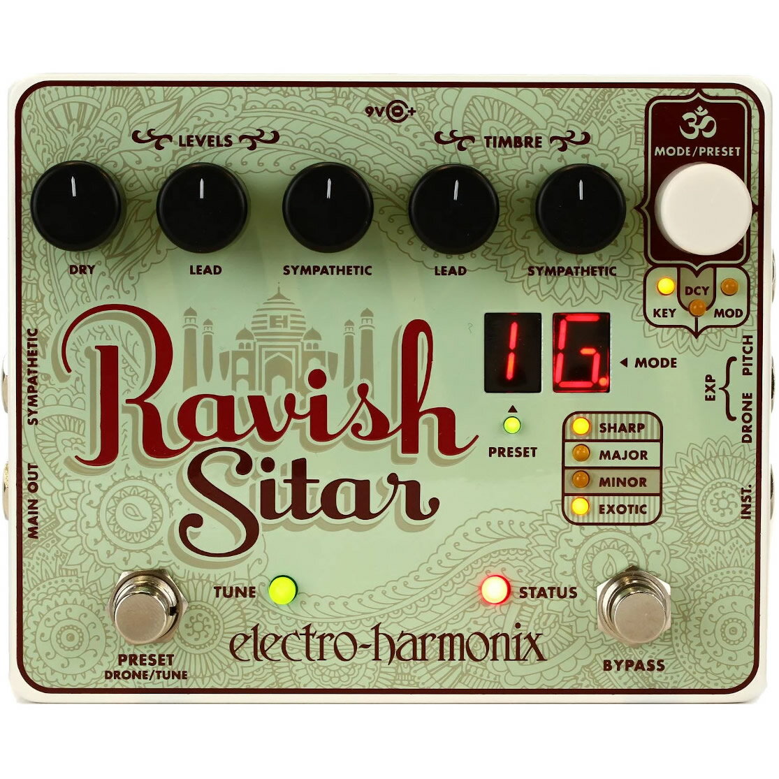 【5と0のつく日はP5倍 + エントリーでさらにP4倍】【ピック10枚セット付き！】Ravish Sitar(ラビッシュ) シタール・サウンド【Electro-Harmonix/EHX/エレクトロ・ハーモニクス/エレハモ】【エフェクター】