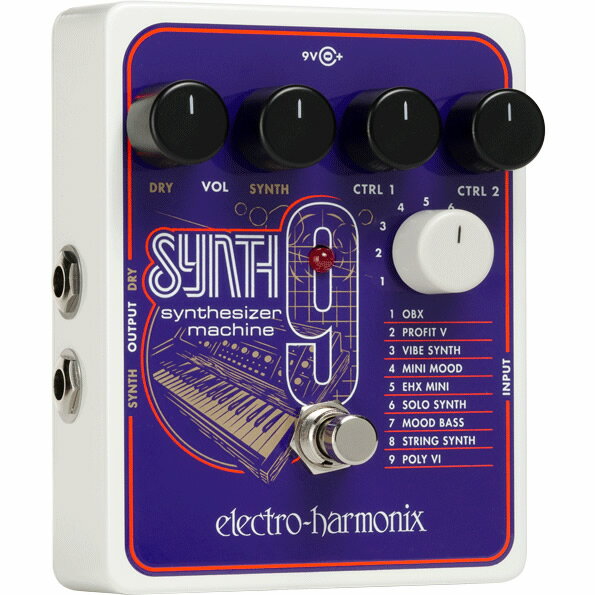 �ڥԥå�10�祻�å��դ��� ��SYNTH9 (���󥻥ʥ���) Synthesizer Machine �� Electro-Harmonix/EHX/���쥯�ȥ����ϡ���˥���/����ϥ� �ۡ� ���ե������� �ۡ�5��0�ΤĤ�������Ź�ݥ����5�ܡ���