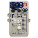 Intelligent Harmony Machine Harmonizer / Pitch Shifter electro-harmonix Intelligent Harmony Machineは、あなたの演奏にマッチしたハーモニーを瞬時に作り出します。それはまるであなたの演奏に対して1人、あるいは2人のギタリストが同時に、そして常に完璧にシンクロしてジャムをしているようなものです。これにより、マルチリード・ギター・バンドやマルチパート・ハーモニー・ソロといった音楽への扉を開いてくれます。さらに、シンプルなものから洗練されたものまで、さまざまなハーモニーを生み出す能力は、あなたの演奏を一変させます。もちろん、electro-harmonixの定評ある完璧なトラッキングと申し分のない音楽的なトーンも誇っています。 モーメンタリー・モードも搭載し、ペダルのフットスイッチを踏んでいる間だけピッチを変えることができ、ドライからエフェクトへ切り替える際にユーザーが設定したスイープタイムを適用して変化させるオプションも搭載しています。瞬間的に ピッチを変化させることも、Intelligent Harmony Machineで設定したインターバルでドライ信号とエフェクト音の間で上下にスイープする時間をコントロールすることも可能です。 electro-harmonixの創業者であるマイク・マシューズ氏は次のように述べています。 "私たちは、最小の設置面積で最大のパワーを求めるプレーヤーのためにIntelligent Harmony Machineを設計しました。その甘くて音楽的なトーンと完璧なトラッキングをぜひ試してみてください！" コンパクトで強力なハーモニー・ジェネレーター&ピッチシフター 完璧なトラッキングと優れた音楽的トーン インテリジェント・ハーモニーとポリフォニック・ピッチシフトの2つのモードを搭載 演奏した単音をもとに、設定されたキーのダイアトニック・ハーモニーを生成するインテリジェント・ハーモニー・モードを搭載。キーセレクターと#/-スイッチで、12のキーすべてにアクセスできます。 ポリフォニック・オーバーライド・モードでは、単音や和音の演奏が可能です。11ポジションのインターバル・セレクタースイッチで、ハーモニーを選択することができます。 フットスイッチを押している間だけエフェクトがONになるモーメンタリーモードを搭載。インスタント・シフト、または信号が上下にスイープするまでの時間を設定することができます。 EHX 9.6DC-200アダプター付属 / 9Vバッテリーでも動作可能 サイズ 70 mm (w) x 113 mm (d) x 50 mm (h)