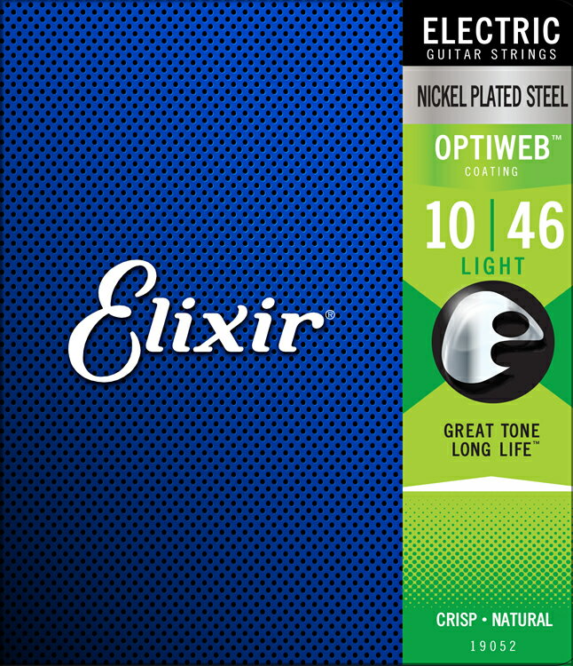Elixir エリクサー エレキギター弦 OPTIWEB Light [ .010-.046 ] #19052 【 国内正規品 】【5と0のつく日は当店ポイント5倍！】【ゆうパケット対応】