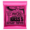 【5と0のつく日はP5倍 エントリーでさらにP4倍】ERNIE BALL ベース弦 2824 ニッケルワウンド Super Slinky 5弦 ゲージ: .040/.060/.075/.095/.125 【アーニーボール】【ゆうパケット対応】