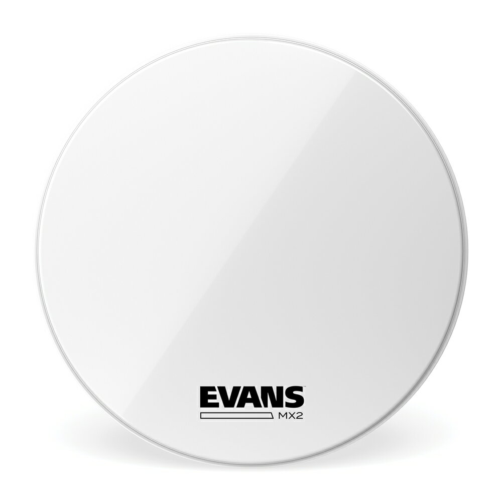 【5と0のつく日はエントリーでポイント4倍】EVANS エヴァンス MX2 White マーチングバスヘッド 18