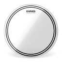 About EVANS EC2S Clear / Frosted Drumhead EC2はダイナミックレンジが広く、G2同様にタム用ヘッドとして非常に人気の高いモデルです。EC2にはEVANS独自のサウンド・シェイピング・テクノロジー(SST)が採用されており、フィルムの下に配置した倍音コントロールリングが、ヘッドの振動を妨げることなく全体のサスティーン、トーン・バランスを取り、チューニングしやすく、どのサイズでも最高のパフォーマンスを発揮します。 また、EVANS独自のLevel360テクノロジーを搭載。ドラムシェルのエッジに対して、均一にテンションが掛かり易くなっているので、チューニングレンジが広く、安定性、テンション感の均一性、耐久性が向上しております。 ・2ply 7mil+7milの高品質・高耐久性 ・展開サイズは 6”〜18”、仕上げはクリア・フロステッドの2種類の仕様をラインアップ ・EVANS独自のサウンド・シェイピング・テクノロジー(SST)を採用 ・ドラムのサイズを選ばず、サスティーン、トーンのバランスを絶妙にコントロール ・Level360テクノロジー搭載で、チューニングレンジが広く、高い安定性 ・企画・設計・製造の全てを米国で行っています