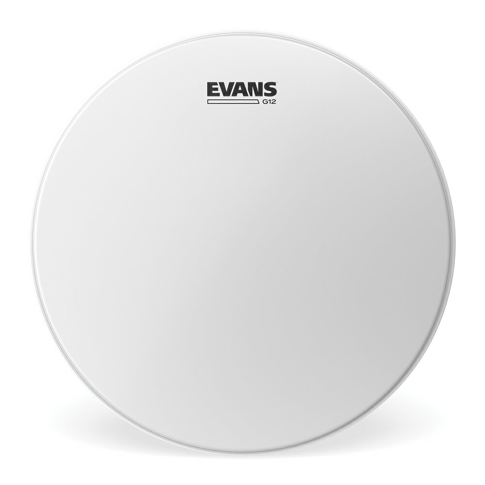 About EVANS G12 Clear / Coated Drumhead G12は特に厚い12milフィルムを使用した1プライのヘッドです。オープンかつ暖かいサウンドで、厚いフィルムの使用により耐久性が向上し、ハードヒッターのプレイにも十分対応します。 スネアの使用では、クリアで抜けの良いサウンドが広がり、コーテッドヘッドには更に暖かさと深みが加わります。タムのレゾナント用(ボトムヘッド)としても適しています。 また、EVANS独自のLevel360テクノロジーを搭載。ドラムシェルのエッジに対して、均一にテンションが掛かり易くなっているので、チューニングレンジが広く、安定性、テンション感の均一性、耐久性が向上しております。 ・1ply 12milの厚手のフィルムを採用した高品質・高耐久性ドラムヘッド ・1plyフィルムが開放的で表現力豊かなサウンドを提供します ・12milの厚いフィルムがハードヒッターのプレイにも対応する耐久性 ・タムのレゾナント用(ボトムヘッド)にも使えるポリバレント性 ・表面仕上げはクリア/コーテッドの選べる2バリエーション ・Level360テクノロジー搭載で、チューニングレンジが広く、高い安定性