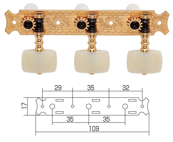 GOTOH ペグ 35G620EI/GG