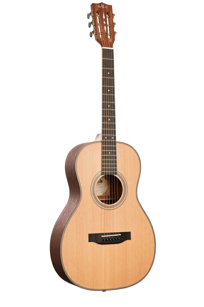 KALA カラ アコースティックギター Solid Cedar Top Parlor Guitar Series ソリッドシダートップ パーラータイプ KA-GTR-PLR_W/BAG (ケース付属) 【大型荷物】【5と0のつく日は当店ポイント5倍！】 その1