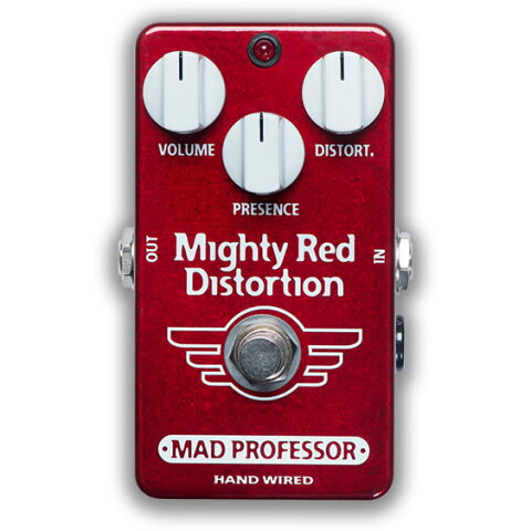 【ピック10枚セット付き！】MAD PROFESSOR エフェクター Mighty Red Distortion HW (HAND WIRED) マイティーレッド ディストーション 【マッドプロフェッサー ハンドワイヤード】