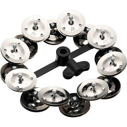 【5と0のつく日はP5倍 + エントリーでさらにP4倍】MEINL Percussion ハイハットタンバリン Headliner シリーズ Stainless Steel 2row HTHH2BK 【マイネル パーカッション Hihat Tambourine】