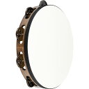 MEINL Percussion タンバリン TRADITIONAL WOOD SERIES 山羊皮ヘッド ステンレス・スチール製ジングル(1row) TAH1WB 【 マイネル パーカッション ウッドタンバリン 10"(約25cm) 】【5と0のつく日は当店ポイント5倍!】