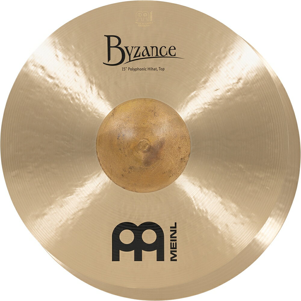 【5と0のつく日はP5倍 + エントリーでさらにP4倍】MEINL シンバル Byzance Traditional Polyphonic Hihat B15POH【マイネル ハイハット 2023】