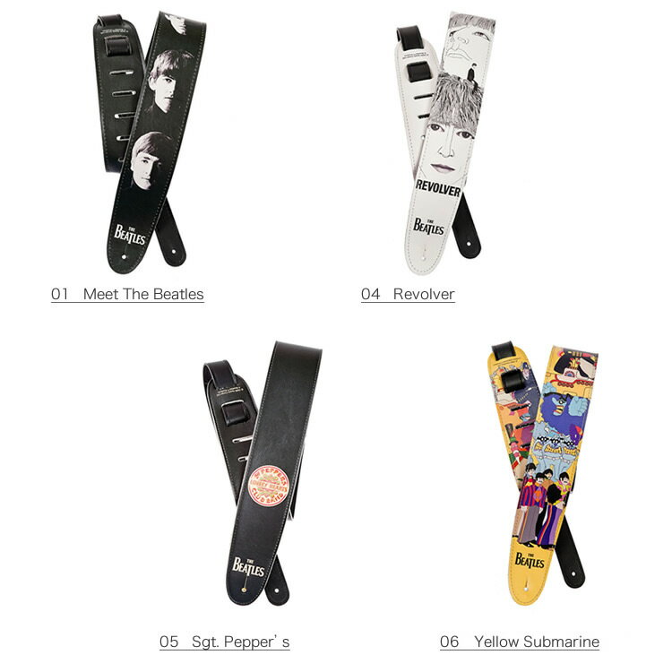 【5と0のつく日はエントリーでポイント4倍】D'Addario ビートルズ シグネイチャー ストラップ 25LB [The Beatles Vegan Straps]【ダダリオ planetwaves プラネットウェイヴス 25LB01/25LB04/25LB05/25LB06】＊