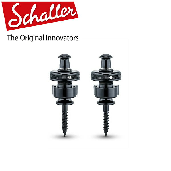 Schaller シャーラー ストラップロックピン S-Locks #14010401/Black-Chrome（ブラック・クローム） 