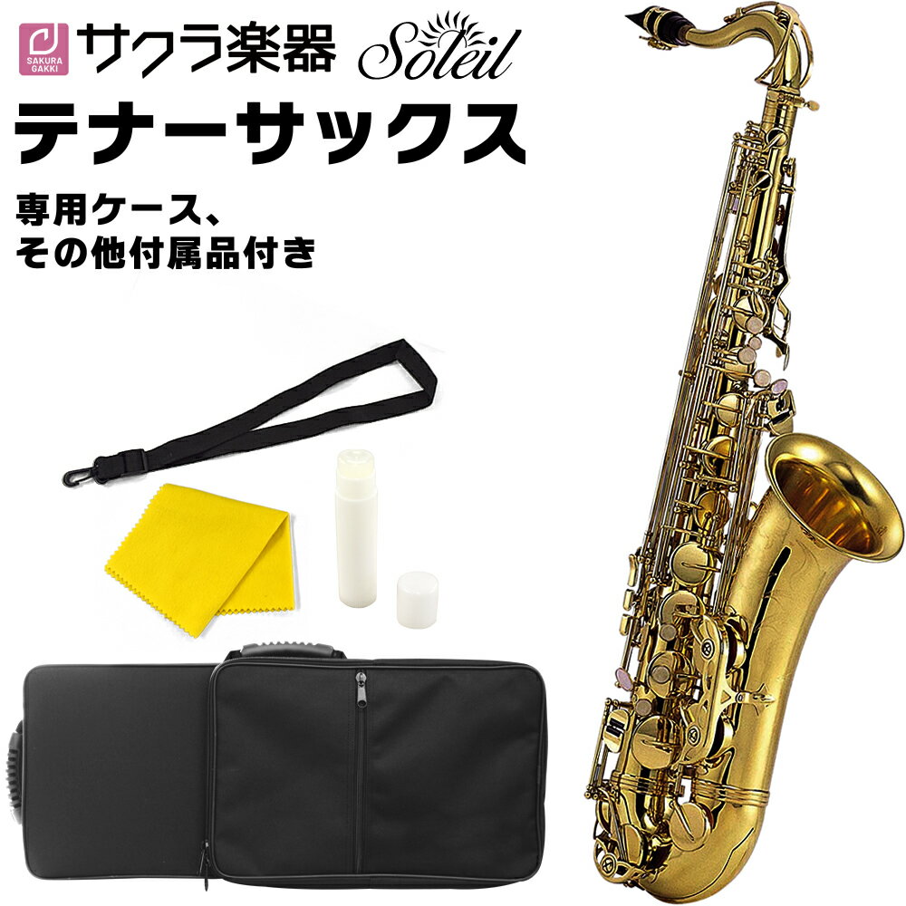 【5と0のつく日はP5倍 + エントリーでさらにP4倍】Soleil テナーサックス STN-1 単品(セミハードケース、その他付属…