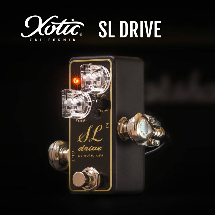 Booster - SL DRIVE Xotic オーバードライブ 【 エキゾチック エフェクター 】【ピック10枚セット付き！ 】【5と0のつく日は当店ポイント5倍！】
