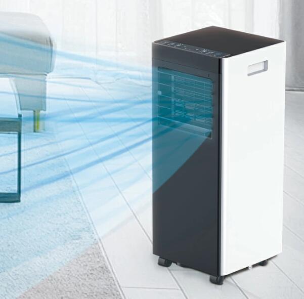 【自動ルーバー】 QUADS スポットクーラー 工事不要 冷房 除湿 送風 室温設定 窓パネル付き 9畳 冷房能力2.3kW 除湿能力約19L ノンドレン ポータブル エアコン 移動式 冷風機 クワッズ (ダークグレー)