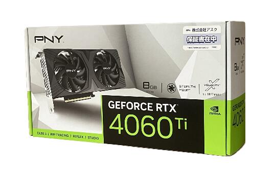PNY Technologies GeForce RTX 4060 Ti 8GB VERTO STANDARD DUAL FAN グラフィックスボード VCG4060T8DFXPB1 VD8518