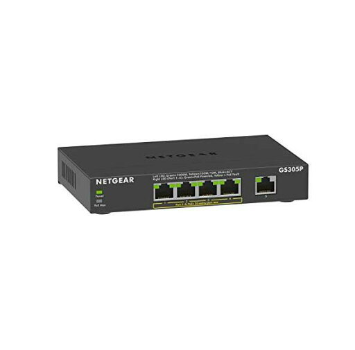 ネットギア NETGEAR スイッチングハブ 5ポート 1G PoE+ (63W) 金属筐体 静音ファンレス メーカー3年保証 アンマネージスイッチ GS305P-200JPS ネットギア NETGEAR スイッチングハブ 5ポート 1G PoE+ (63W) 金属筐体 静音ファンレス メーカー3年保証 アンマネージスイッチ GS305P-200JPS