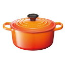 ル・クルーゼ(Le Creuset) 鋳物 ホーロー 鍋 シグニチャー ココット・ロンド 18 cm チェリーレッド ガス IH オーブン 対応 【日本正規販売...