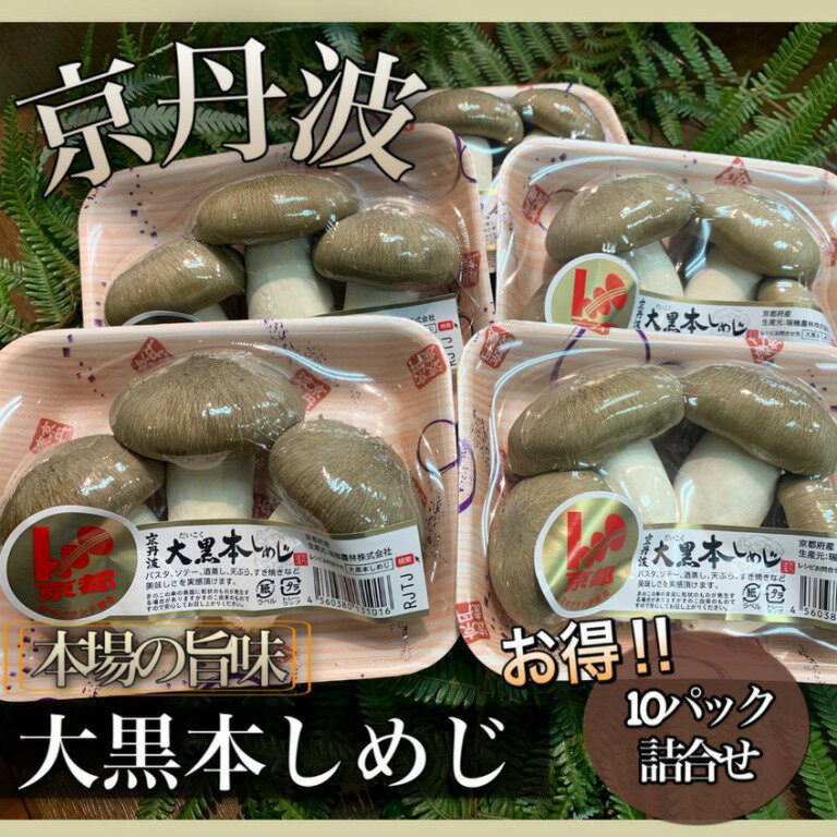 抜群の栄養とコク！京野菜ブランド10パックセット（1パックあたり約110g）*京丹波産*ギフトにもおすすめ*誕生日*お歳暮*贈り物*贈答*新鮮*京都お取り寄せ*厳選品*御中元*美味しいきのこ*御歳暮*高級食材*栄養価満点