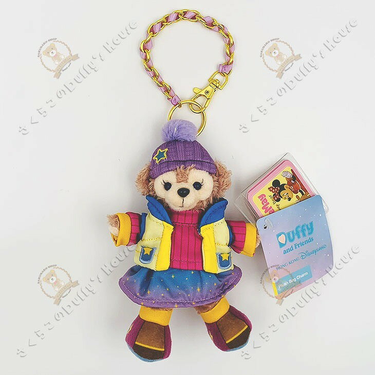 香港ディズニー 2022 ウィンター・シェリーメイ・ぬいぐるみ・キーチェンのサムネイル