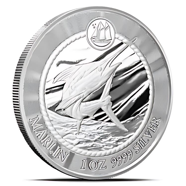 2023 1 オンス ケイマン諸島 シルバー シー ライフ カジキ コイン (プルーフタイプ)