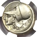 アカルナニア ティレリウム AR ステーター 300 BC ペガサス アテナ シルバー コイン - NGC Choice VF