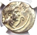 ポンペイ マグナス AR デナリウス ローマ銀貨 紀元前 42 年 - 認定 NGC XF (EF)