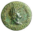 古代ローマのネロ AE としての銅貨 54-68 AD - VF (非常に上質) - レアコイン!(3)