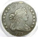 1799 ドレープ バスト シルバー 1 ドル コイン - 認定 ANACS VF20 ディテール - レア コイン