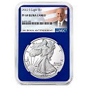 2022-S プルーフ $1 アメリカン シルバー イーグル NGC PF69UC バイデン ラベル ブルー コア