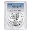 2023-W プルーフ $1 アメリカン シルバー イーグル PCGS PR70DCAM ブルー ラベル(3)
