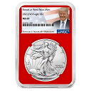 2022 (W) $1 アメリカン シルバー イーグル NGC MS69 トランプ ラベル レッド コア(3)