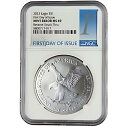 2023 $1 アメリカン シルバー イーグル NGC MS69 FDI 造幣局エラー リバース ストラック スルー(3)