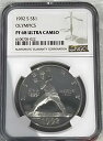 1992 S S$1 オリンピック PF 68 ウルトラ カメオ .999 シルバー Loc19(3)