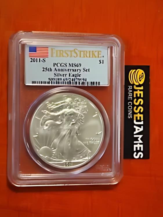 2011 S シルバー イーグル PCGS MS69 フ