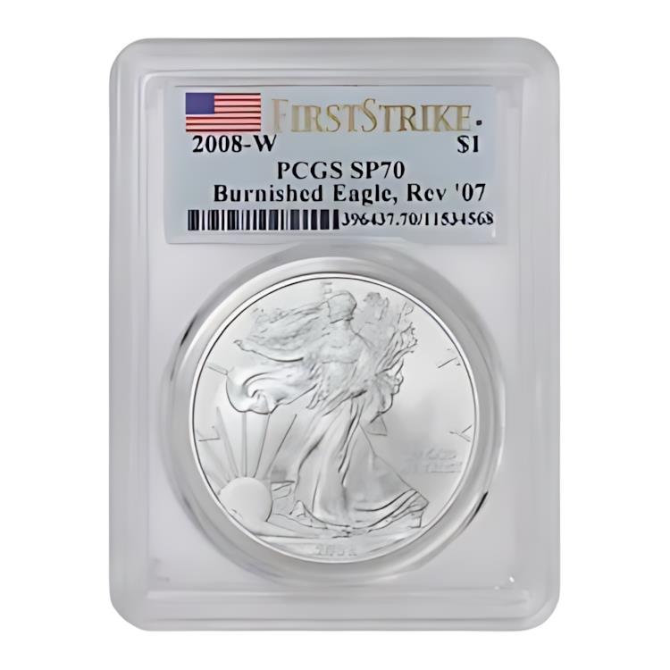 2008-W 07 $1 シルバー イーグル PCGS SP70