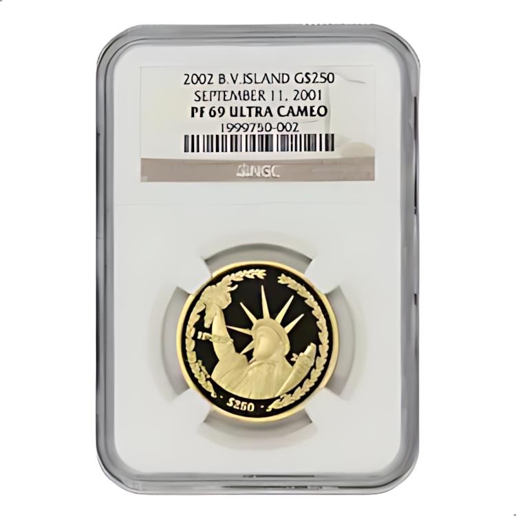 ΥС 2002 $250  9  11 ǰ NGC PF69UCAM