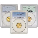 US ゴールド $2.50 リバティ ヘッド クォーター イーグル - PCGS MS65 - ランダムな日付とラベル(3)
