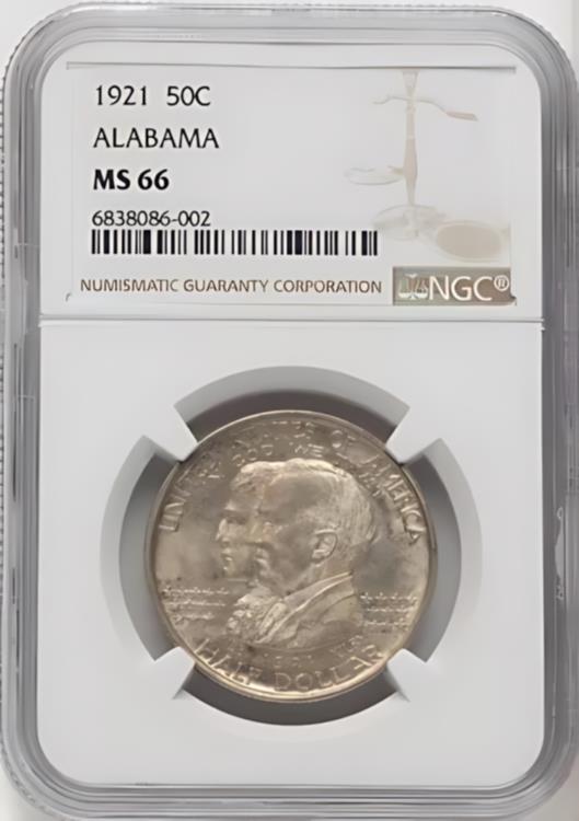 1921 US Сǰ 50C Х - NGC MS 66