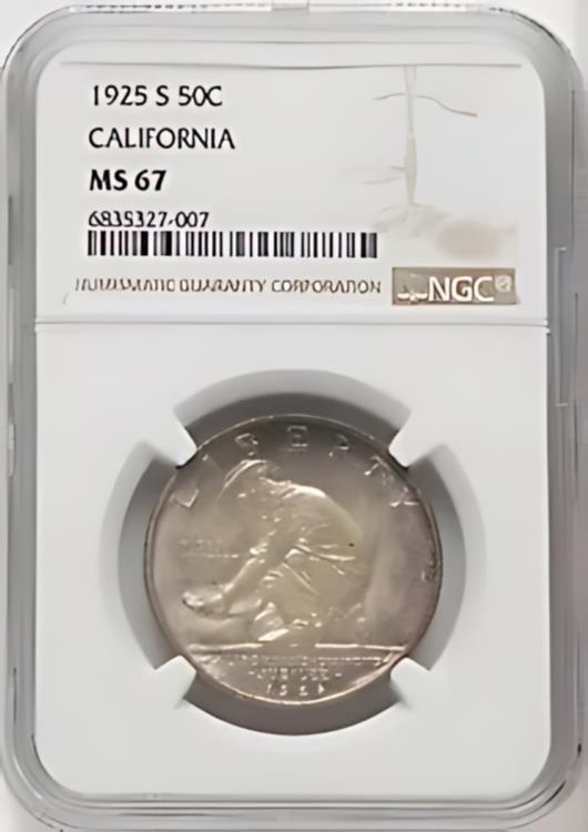 1925 S US Сǰ 50C ե˥ - NGC MS 67