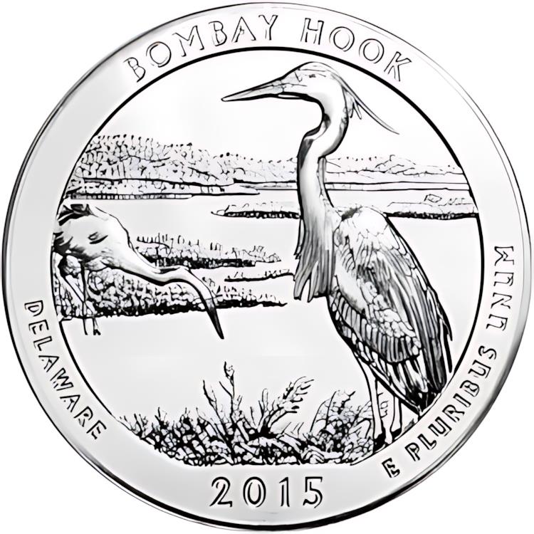 2015 ATB ボンベイ フック シルバー 5 オンス 25C - BU