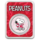 Peanuts? バレンタイン スヌーピー ハート付き - 1 オンス カラーシルバー