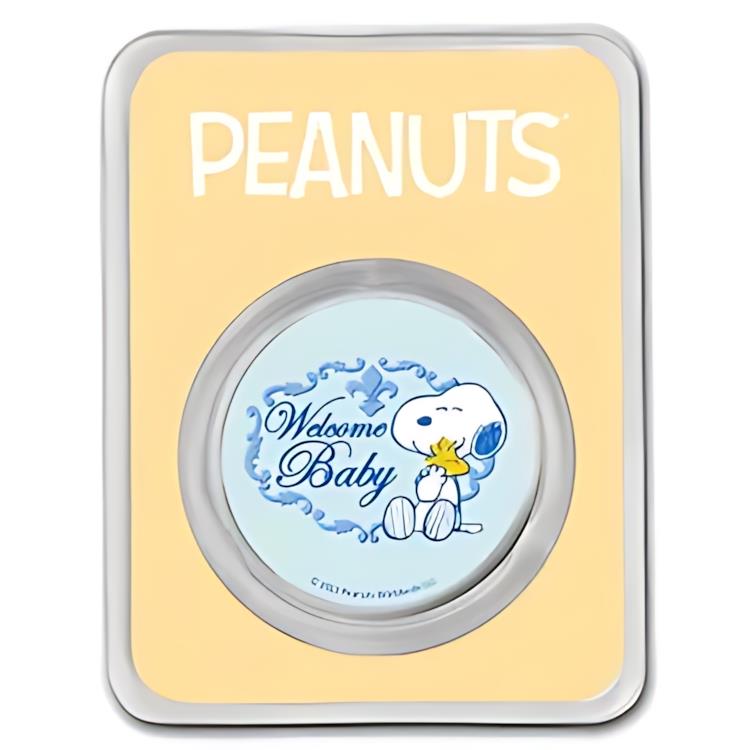 Peanuts? ウェルカム ベイビー ボーイ 1 オンス カラーシルバー